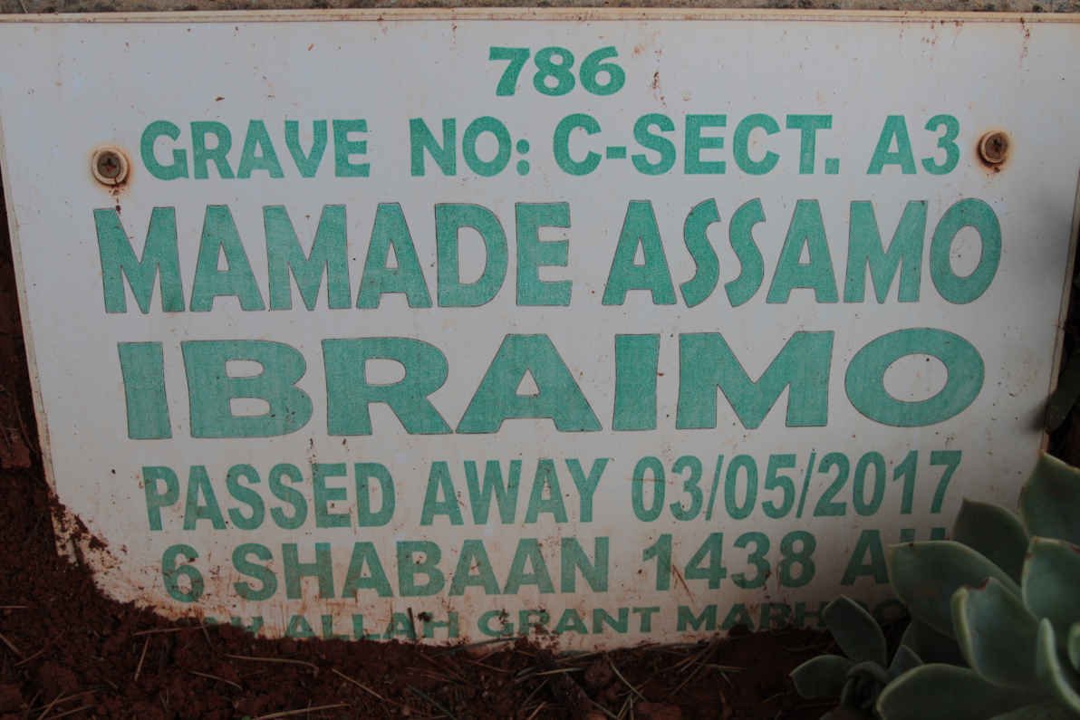 IBRAIMO Mamade Assamo -2017
