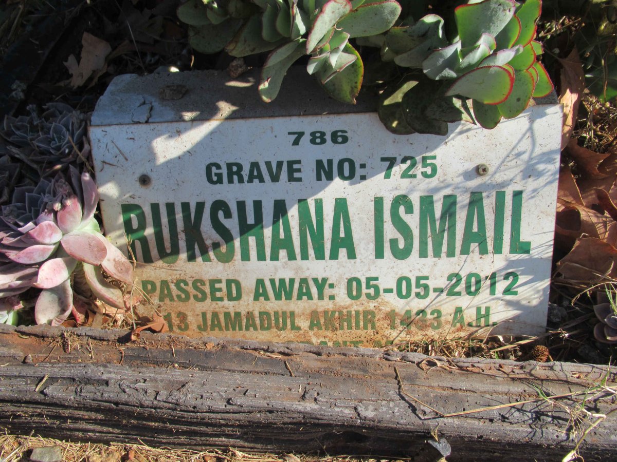 ISMAIL Rukshana -2012