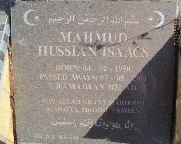 ISAACS Mahmud Hussian 1950-2011