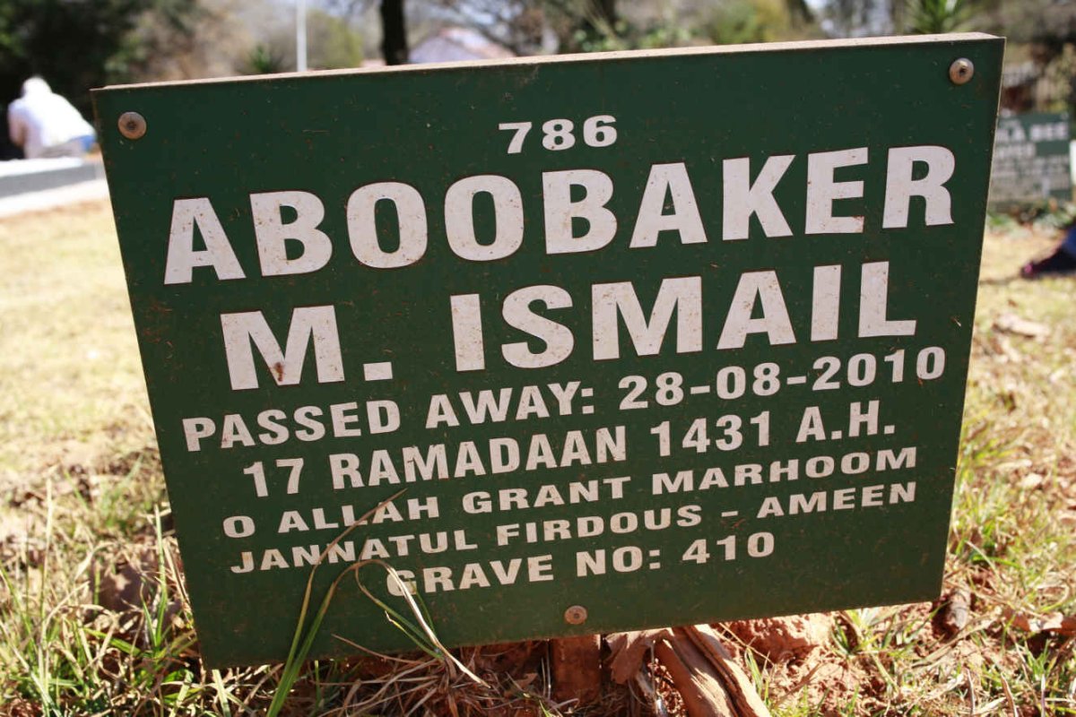 ISMAIL Aboobaker M. -2010