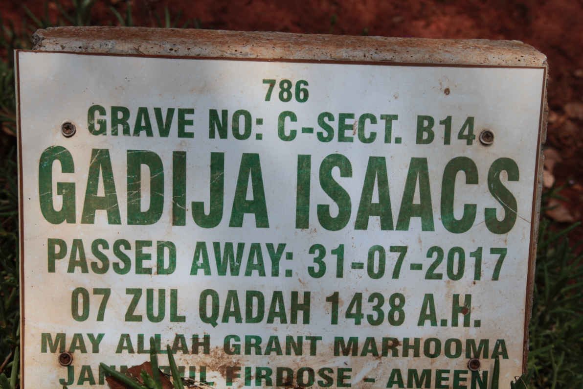 ISAACS Gadija -2017