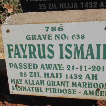ISMAIL Fayrus -2011