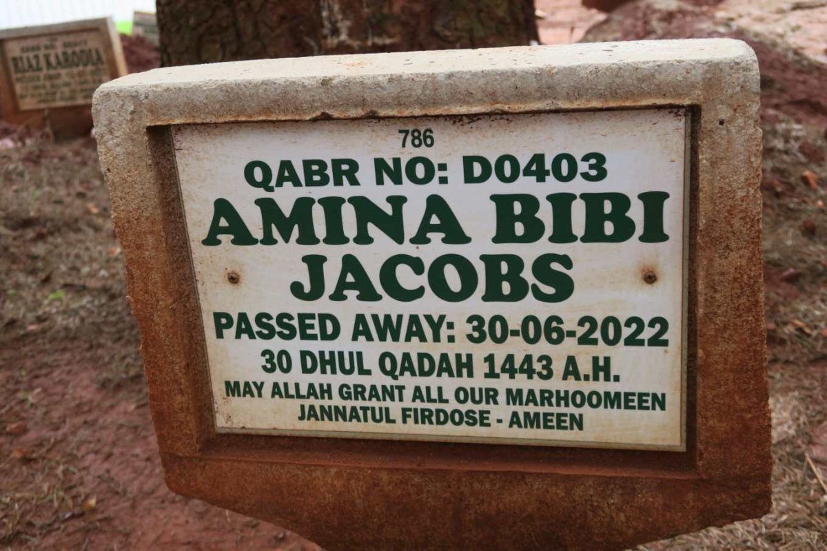JACOBS Amina Bibi -2022