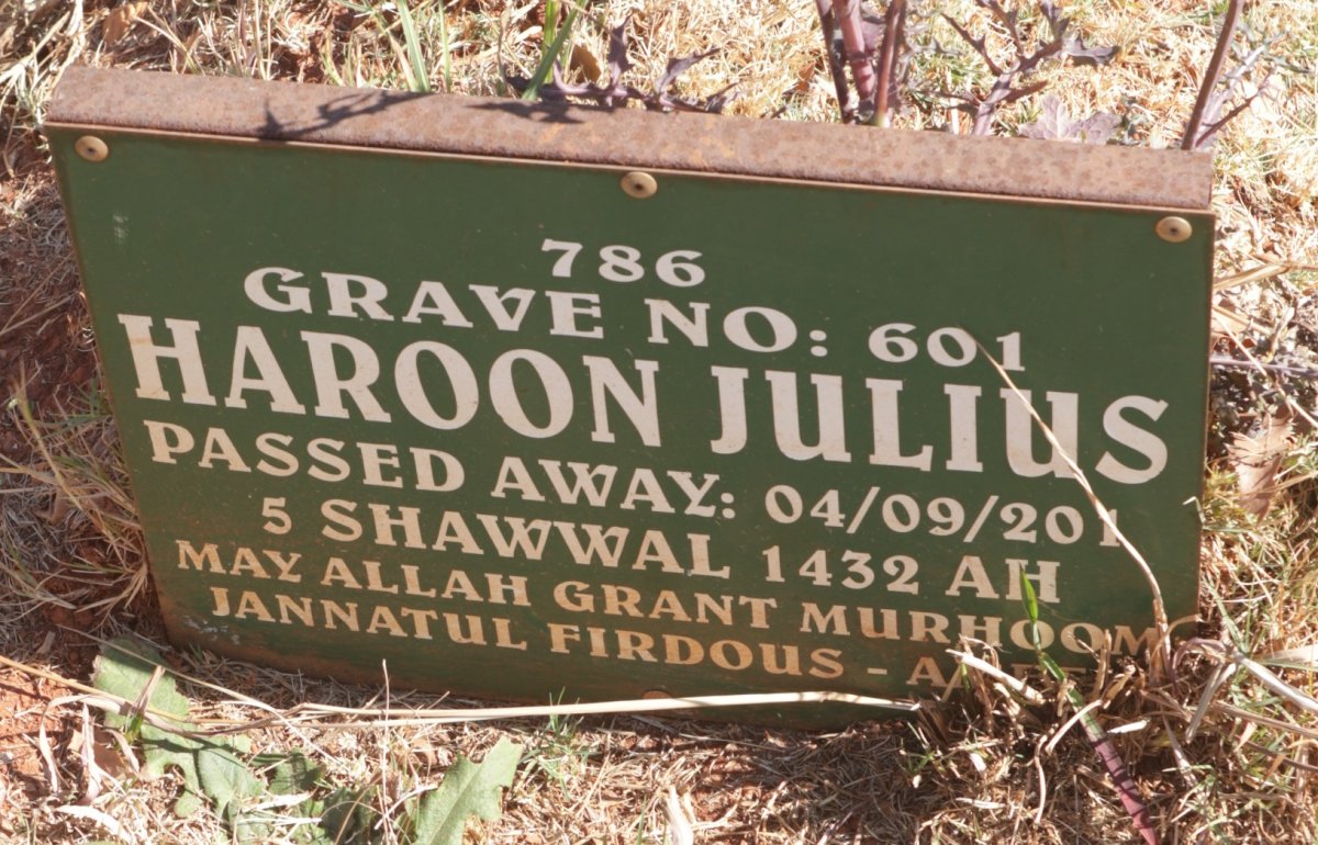 JULIUS Haroon -201?