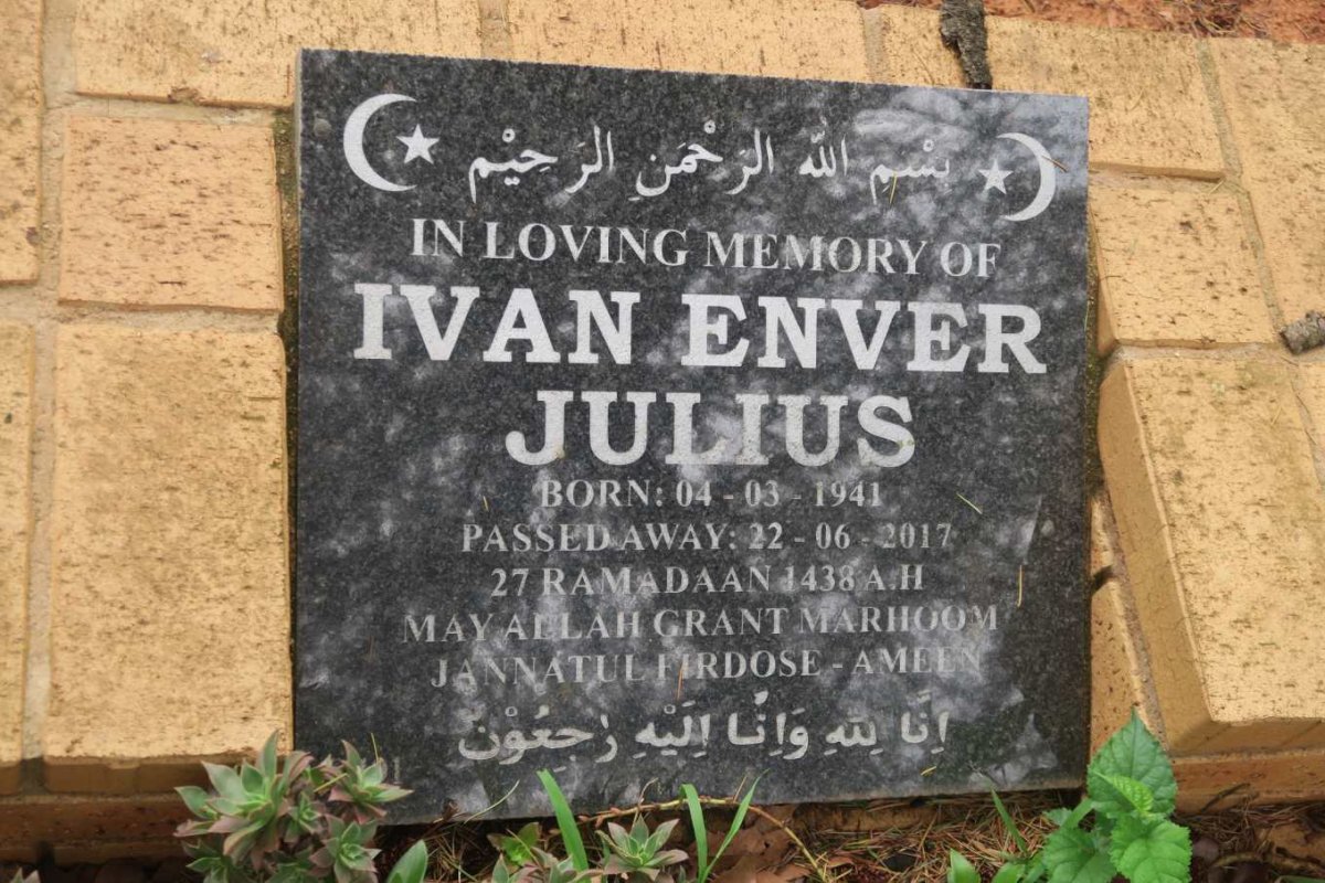 JULIUS Ivan Enver 1941-2017