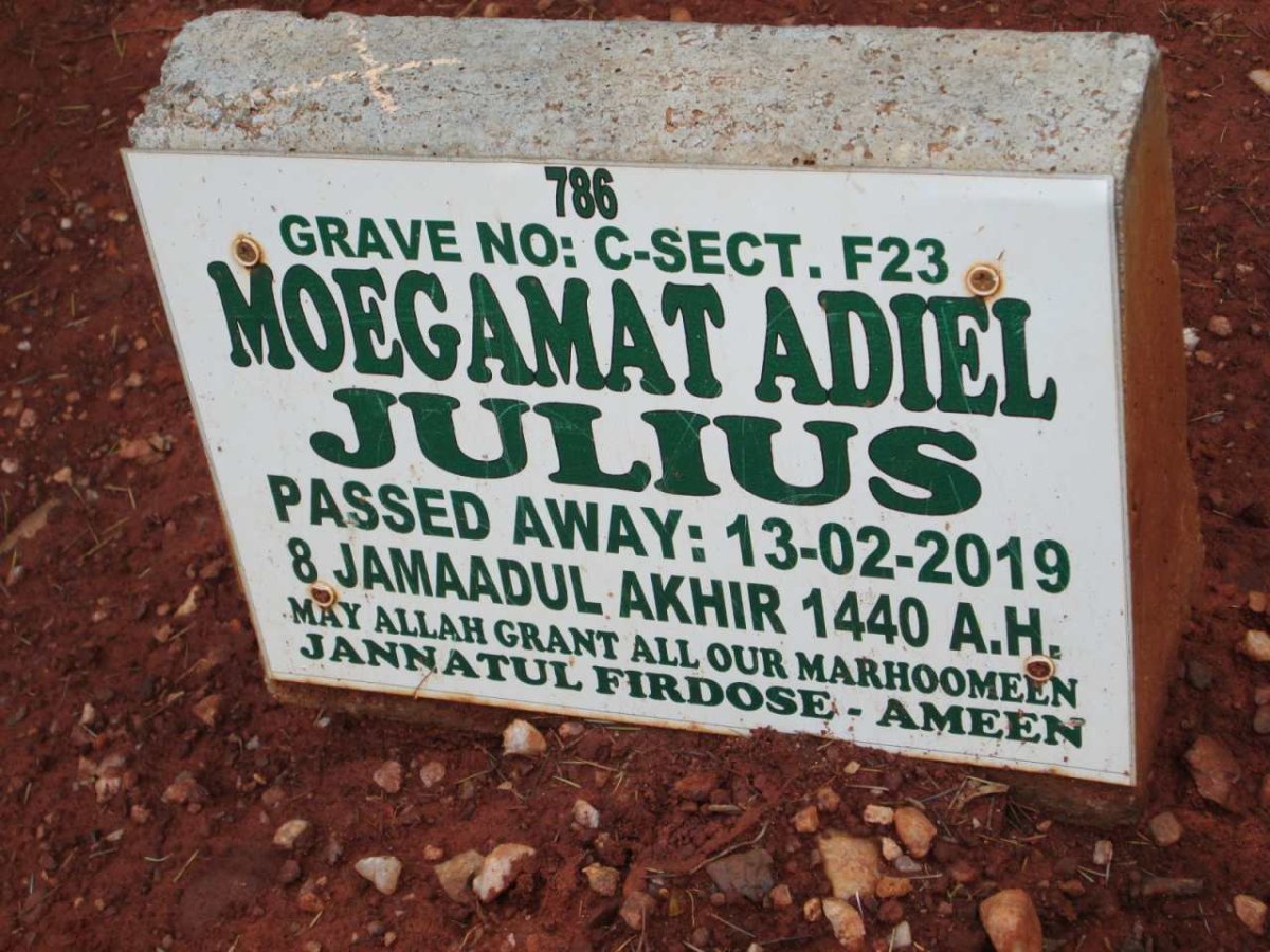 JULIUS Moegamat Adiel -2019