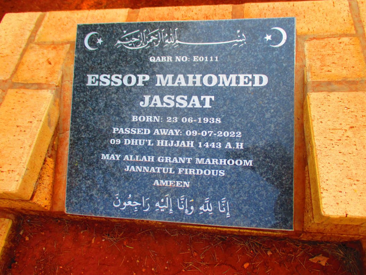 JASSAT Essop Mahomed 1938-2022