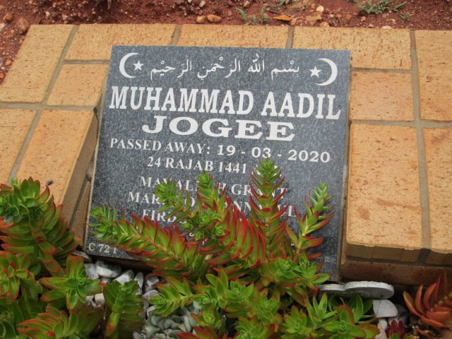 JOGEE Muhammad Aadil -2020