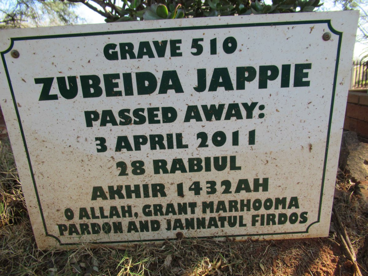 JAPPIE Zubeida -2011