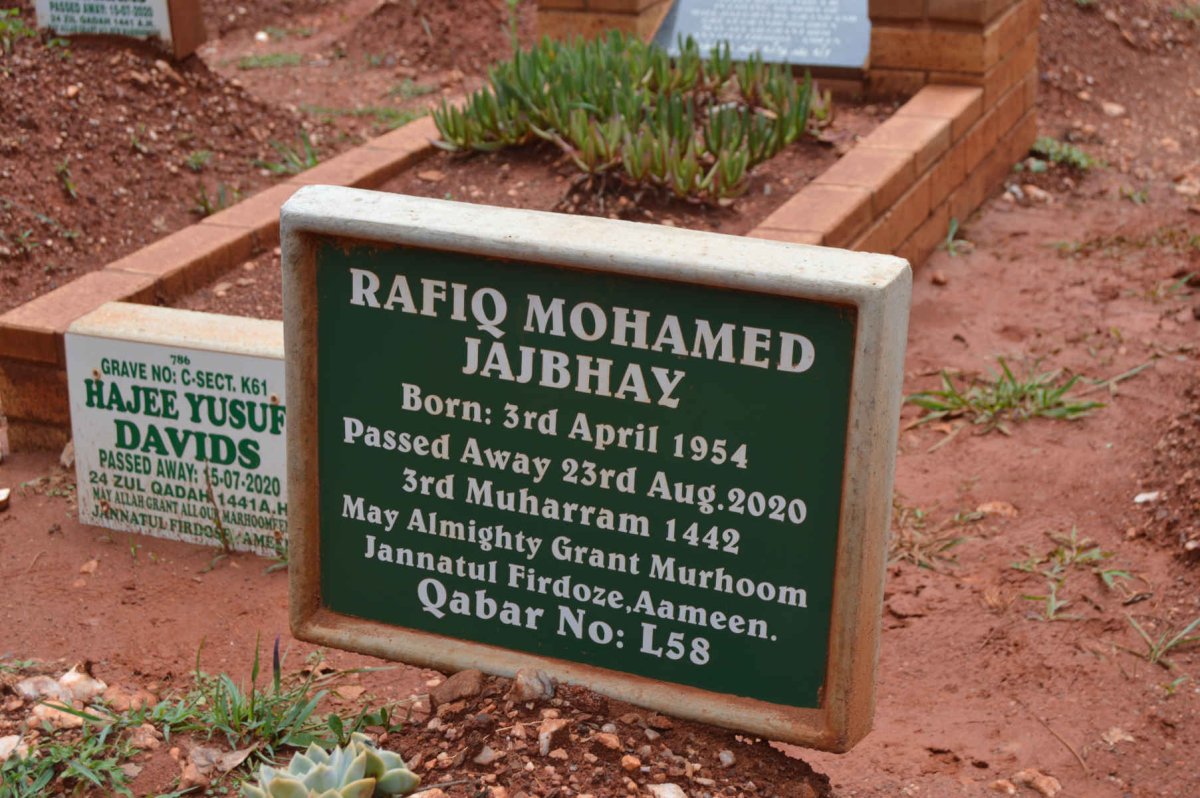 JAJBHAY Rafiq Mohamed 1954-2020