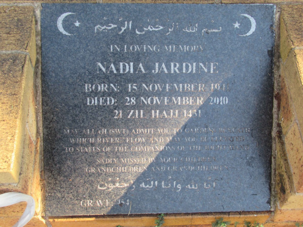 JARDINE Nadia 1941-2010