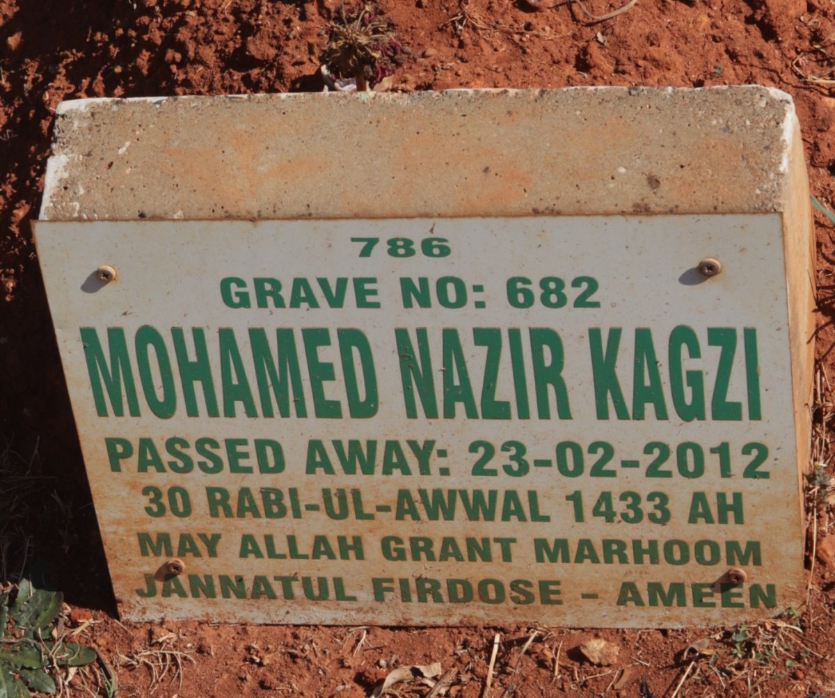 KAGZI Mohamed Nazir -2012