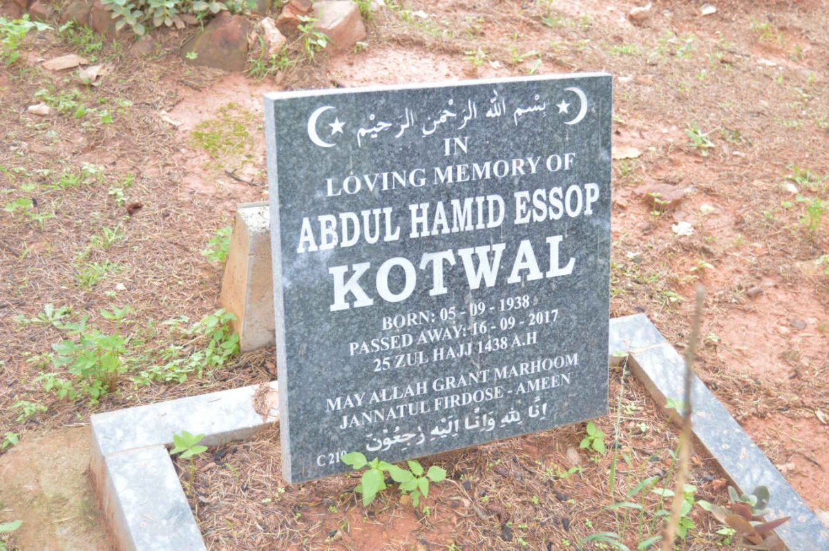 KOTWAL Abdul Hamid Essop 1938-2017