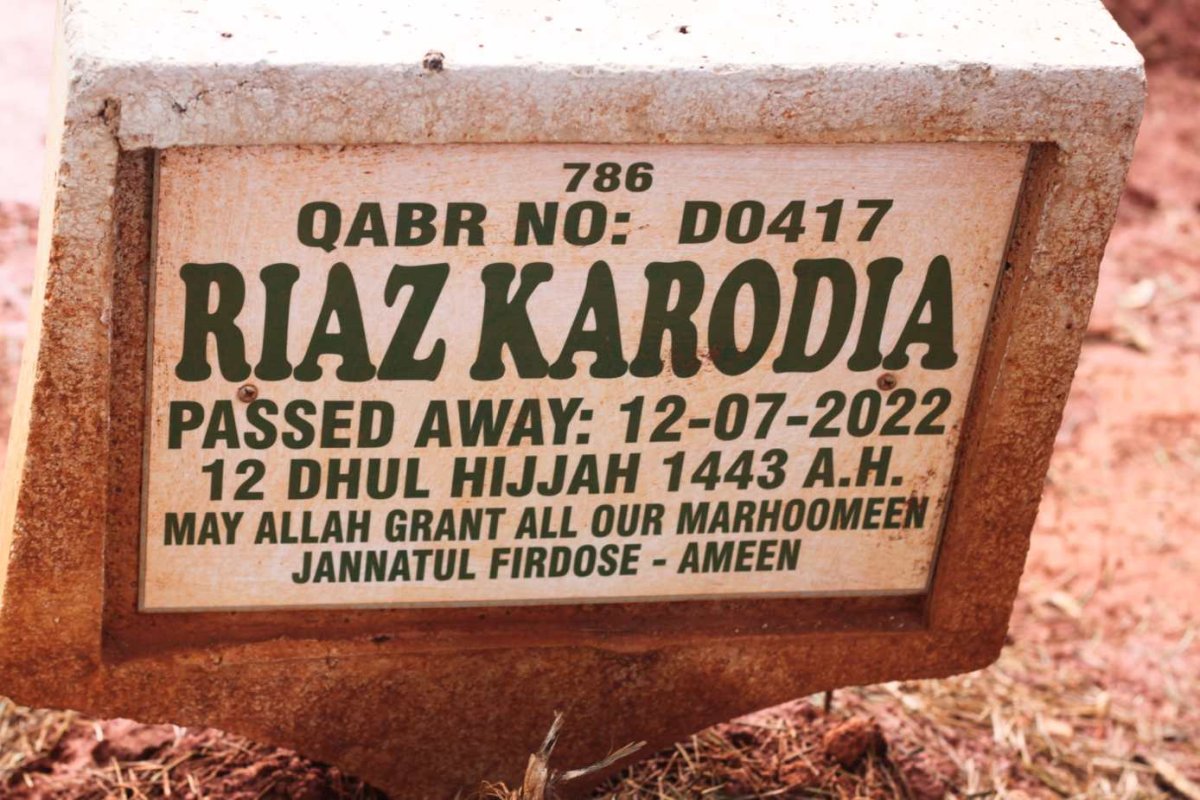 KARODIA Riaz -2022