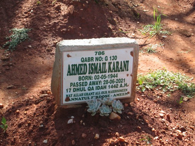 KARANI Ahmed Ismail 1944-2021