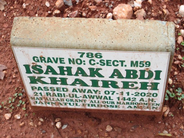 KHAIREH Isahak Abdi -2020