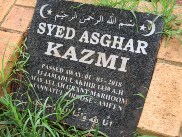KAZMI Syed Asghar -2018