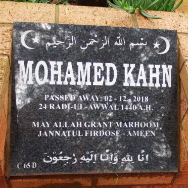 KAHN Mohamed -2018