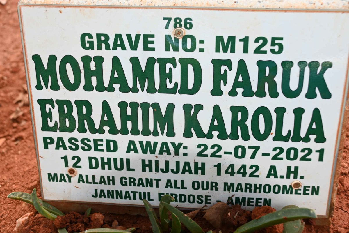 KAROLIA Mohamed Faruk Ebrahim -2021