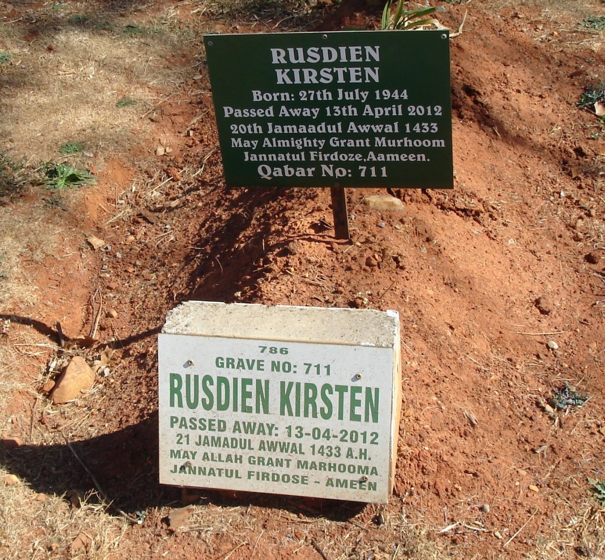 KIRSTEN Rusdien 1944-2012