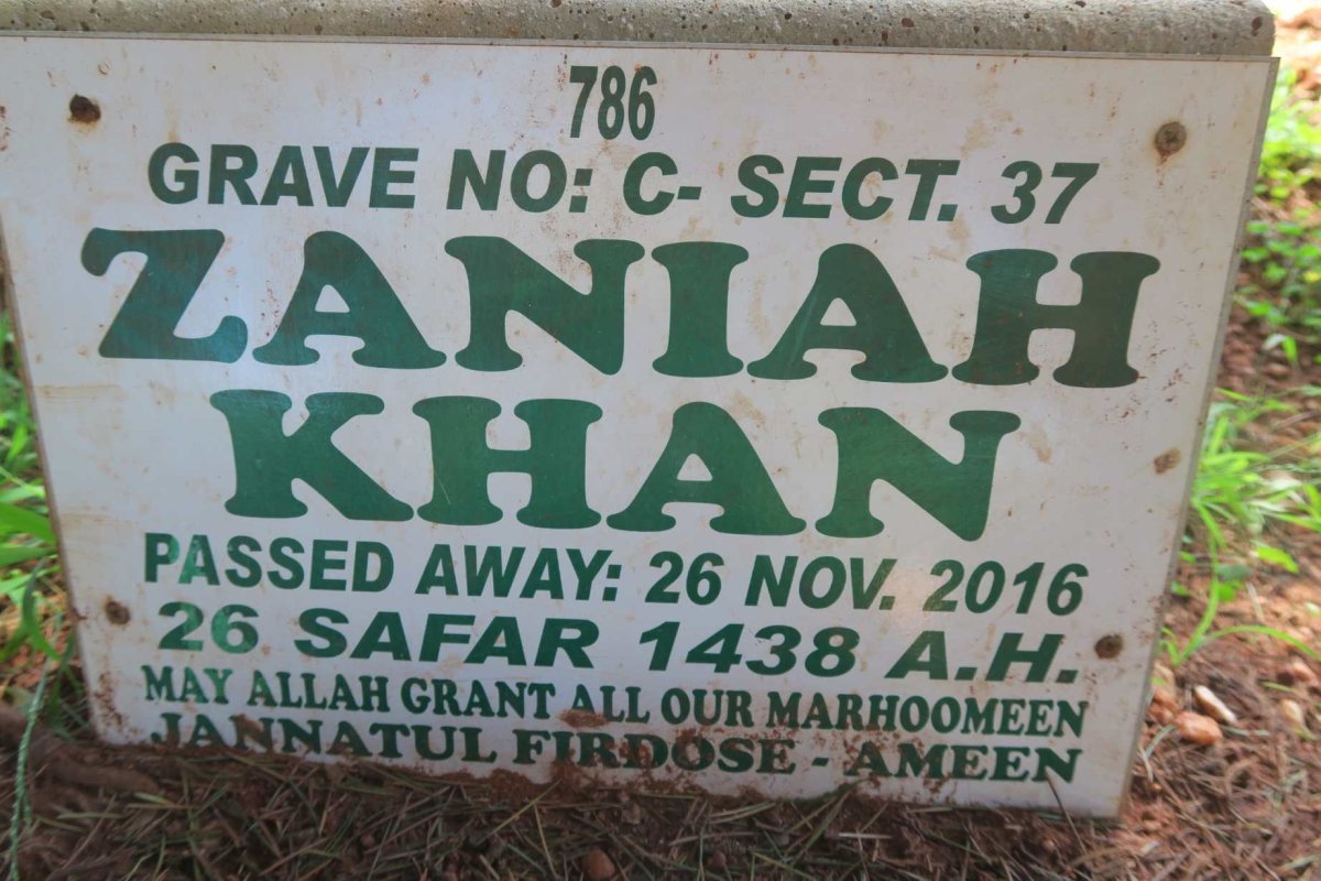KHAN Zaniah -2016
