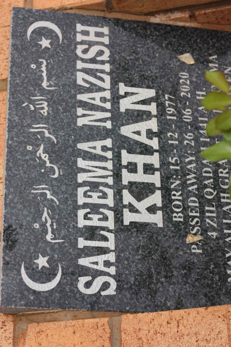 KHAN Saleema Nazish 1977-2020