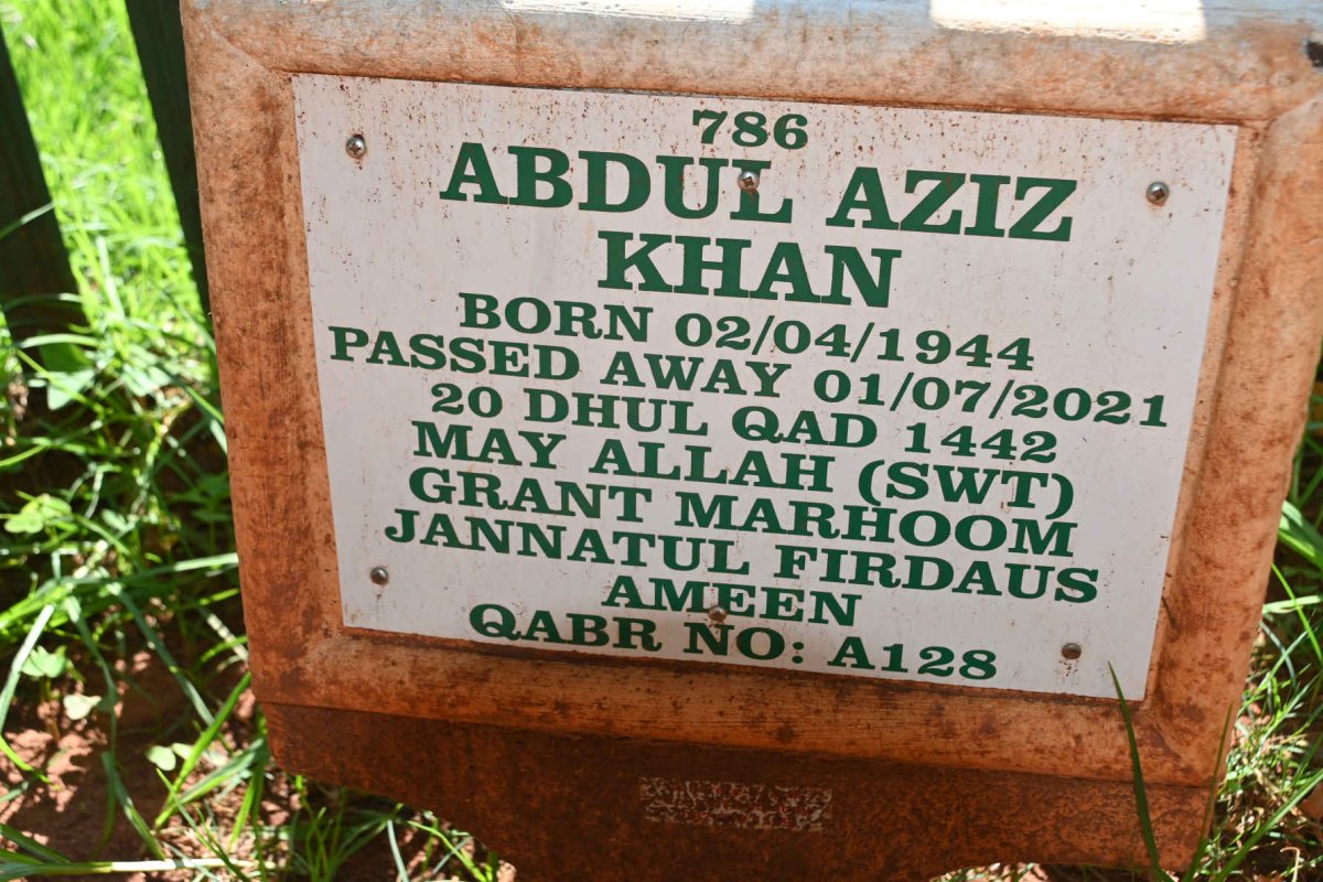 KHAN Abdul Aziz 1944-2021