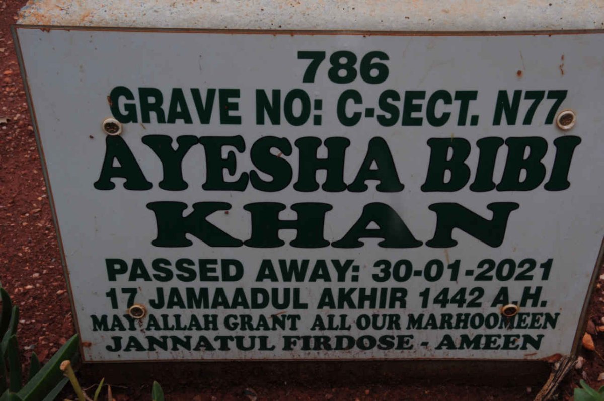KHAN Ayesha Bibi -2021