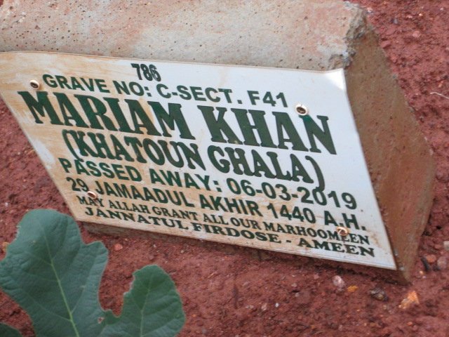 KHAN Mariam -2019