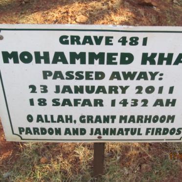 KHAN Mohammed -2011