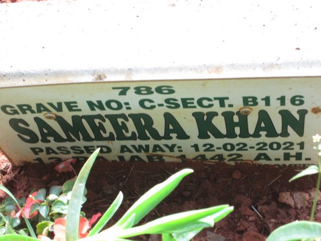 KHAN Sameera -2021