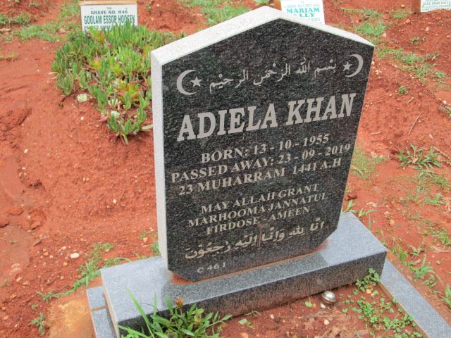 KHAN Adiela 1955-2019