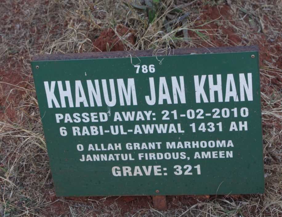 KHAN Khanum Jan -2010