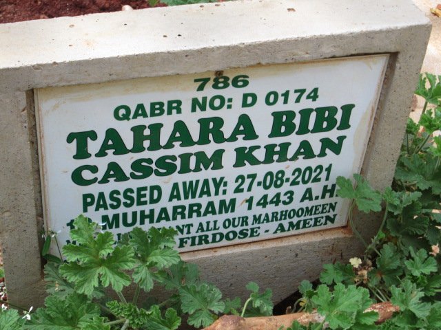 KHAN Tahara Bibi Cassim -2021