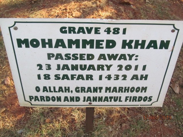 KHAN Mohammed -2011