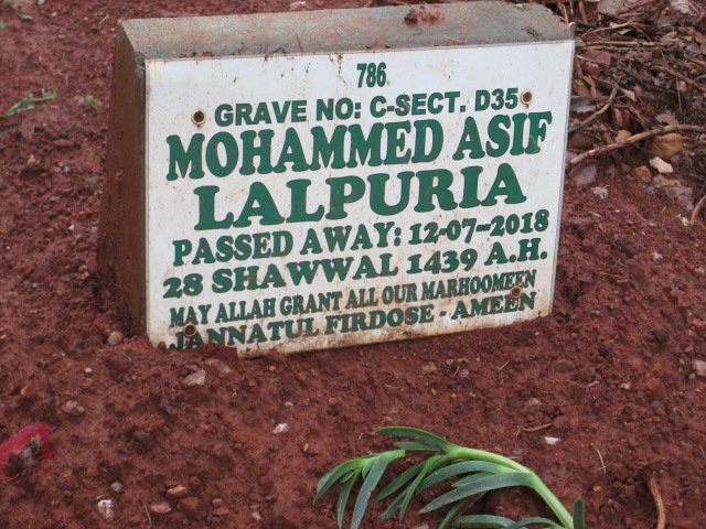 LALPURIA Mohammed Asif -2018