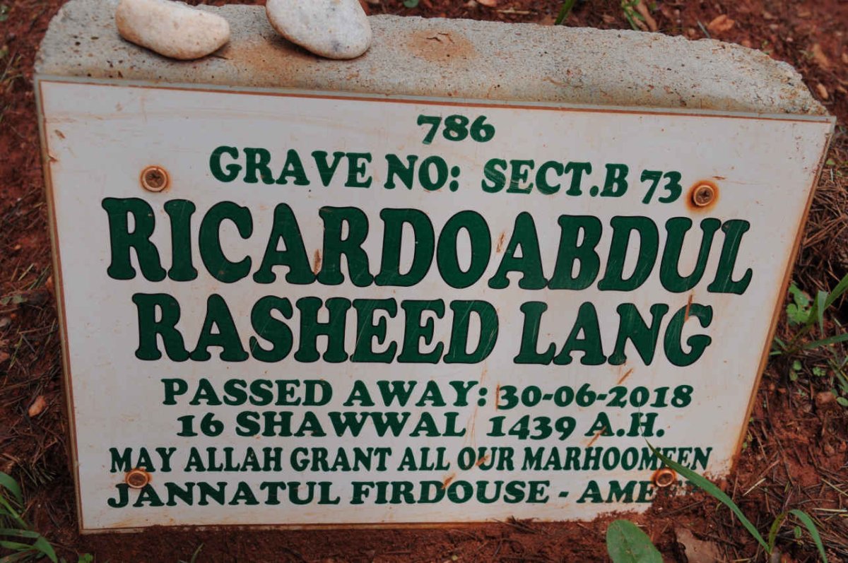LANG Ricardo Abdul Rasheed -2018