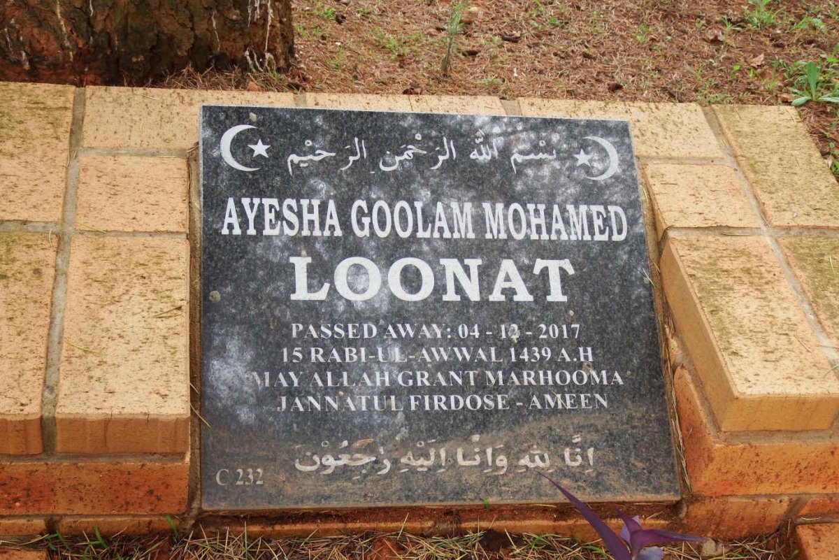 LOONAT Ayesha Goolman Mohamed -2017