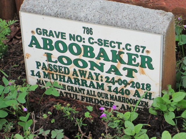 LOONAT Aboobaker -2018