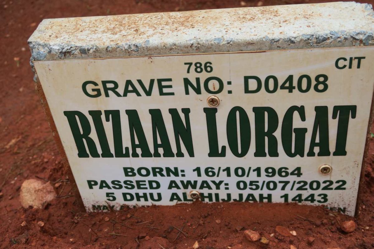 LORGAT Rizaan 1964-2022