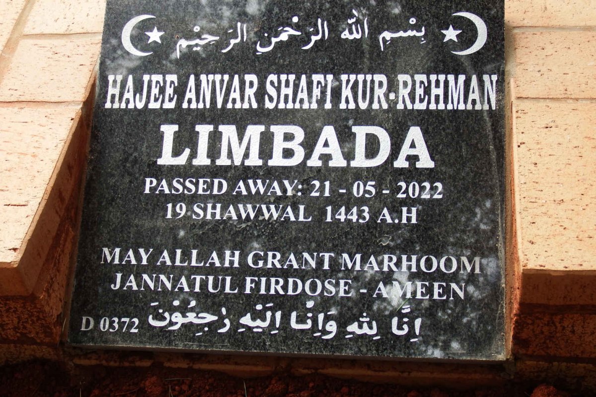 LIMBADA Hajee Anvar Shafi Kur-Rehman -2022