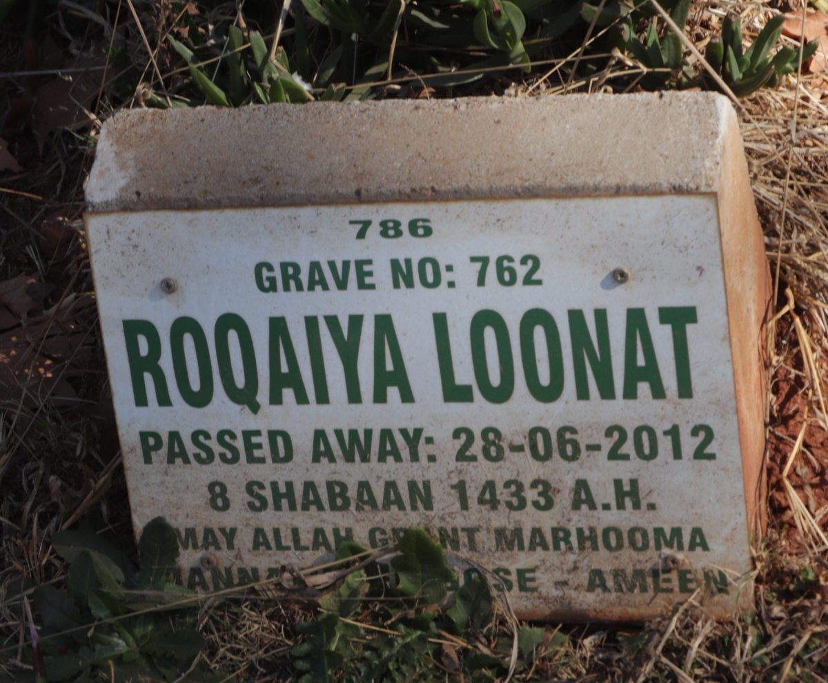 LOONAT Roqaiya -2012