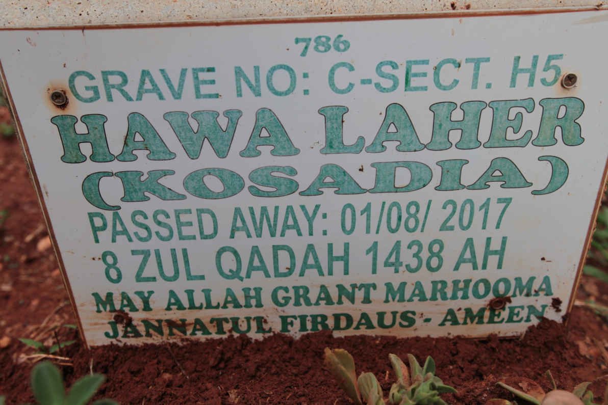 LAHER Hawa nee KOSADIA -2017