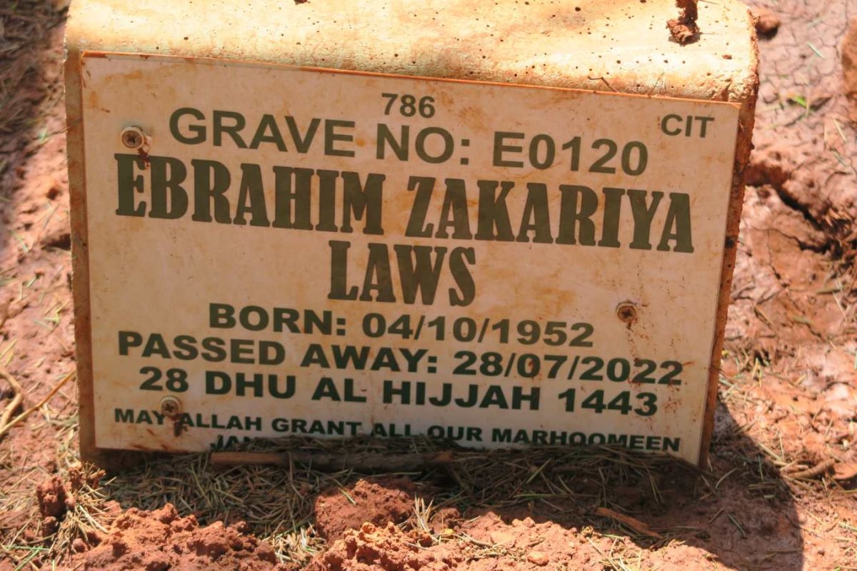 LAWS Ebrahim Zakariya 1952-2022