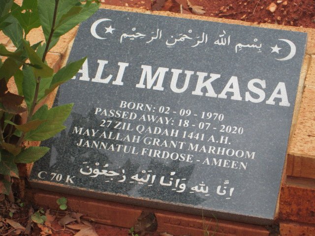 MUKASA Ali 1970-2020