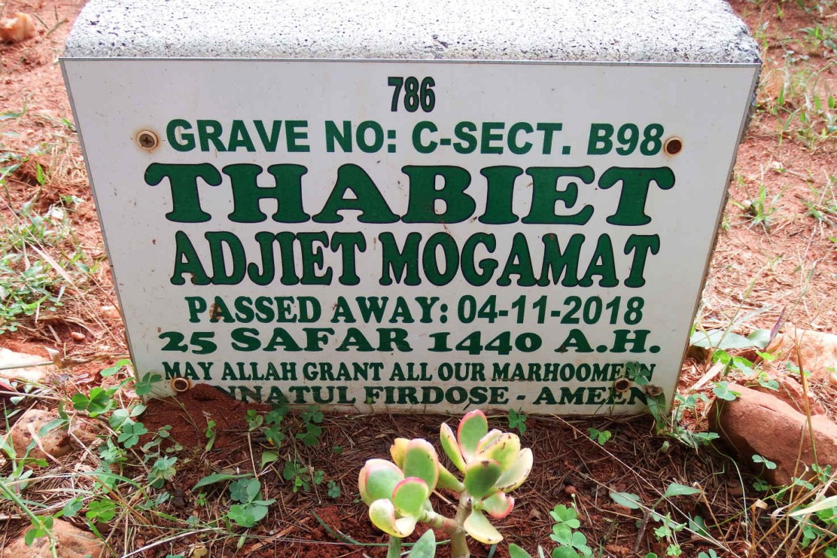 MOGAMAT Thabiet Adjiet -2018