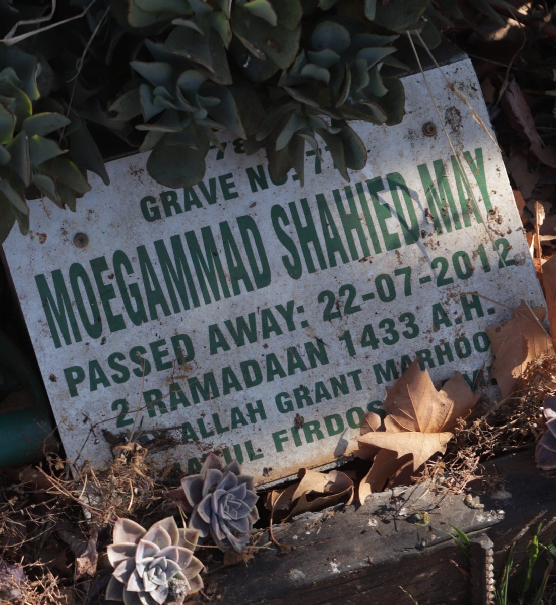 MAY Shahied Moegammad -2012