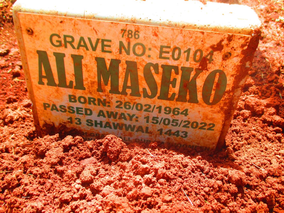 MASEKO Ali 1964-2022