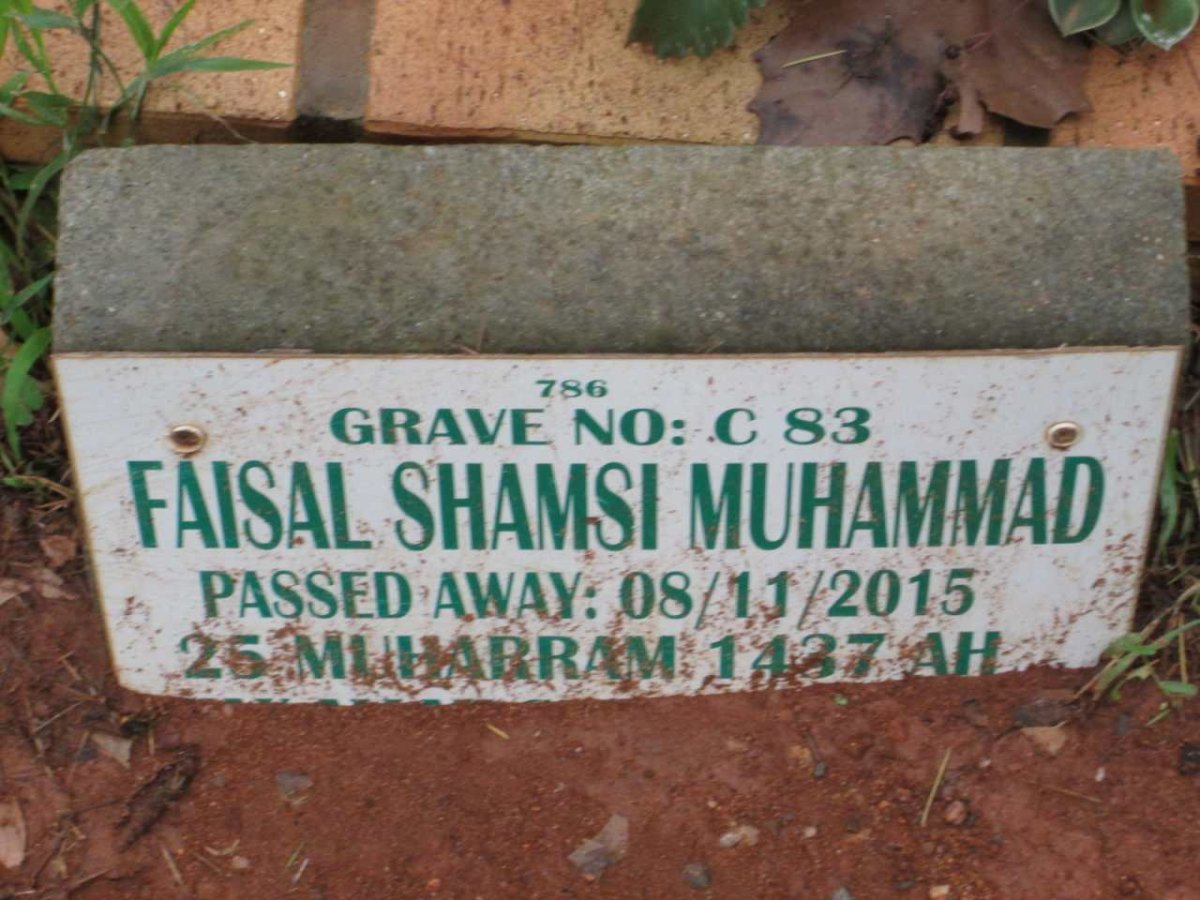 MUHAMMAD Faisal Shamsi -2015