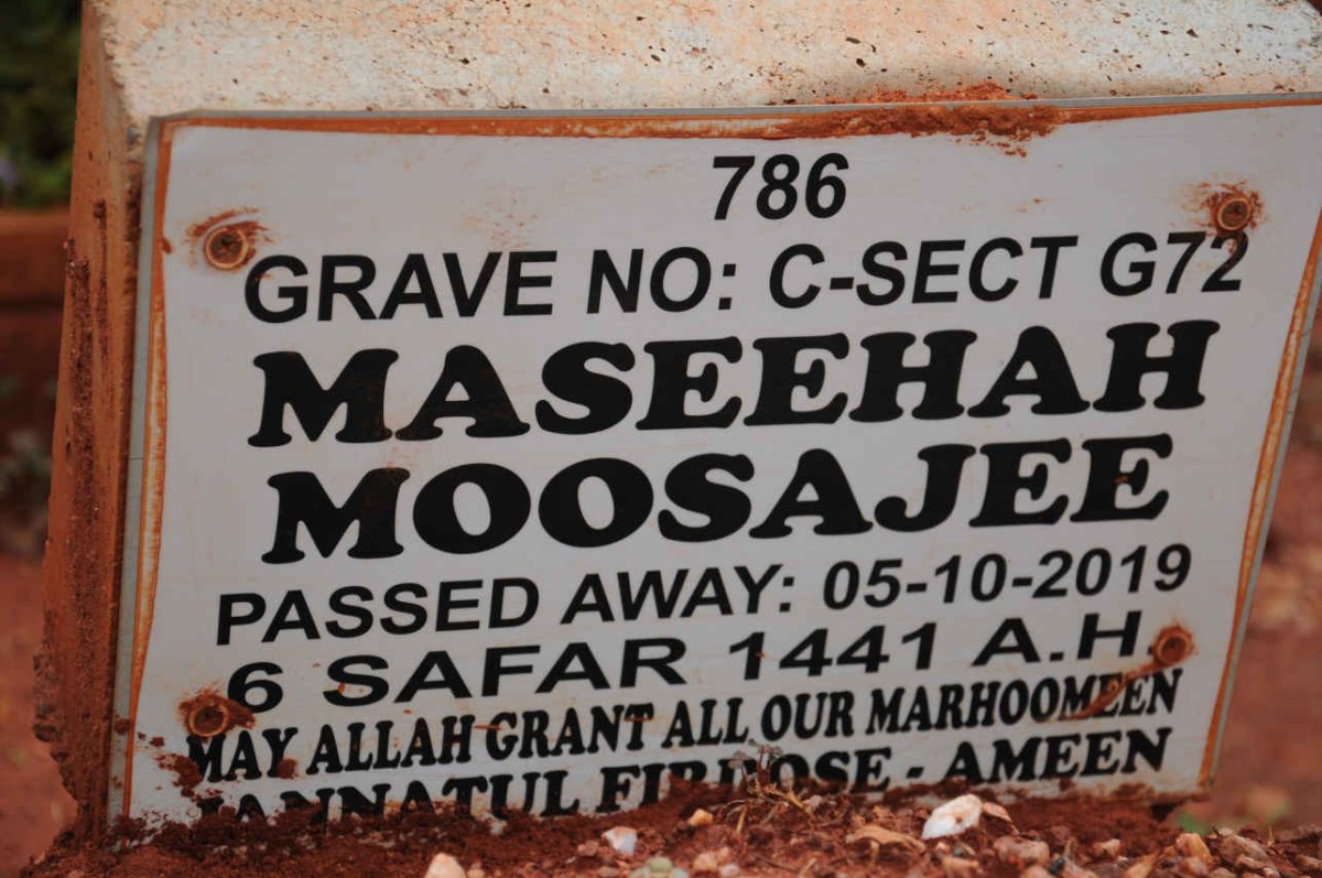 MOOSAJEE Maseehah -2019